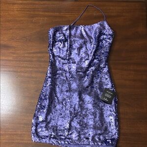 Lulu's Purple Sequin Dress